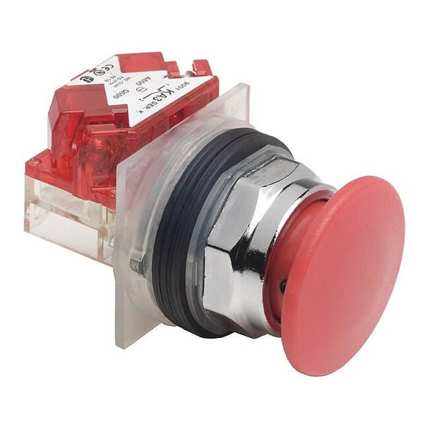 Schneider Electric Push Button Operator, 30 mm, 1NC, Red 9001KR9R94H6