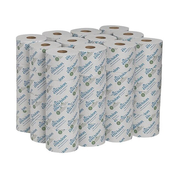 Pacific Blue Envision, Standard Core, 1 Ply, 1500 Sheets, White, 48 PK 14448/01