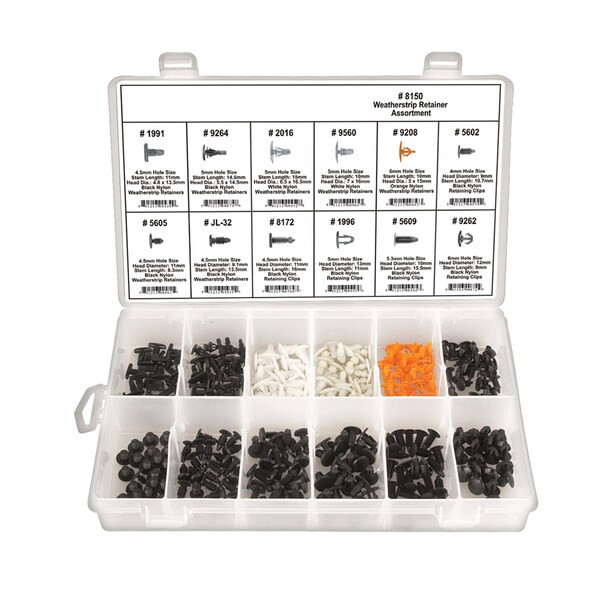 Manufacturer Varies Weatherstrip Retainer Assortment,300 Pc 8150