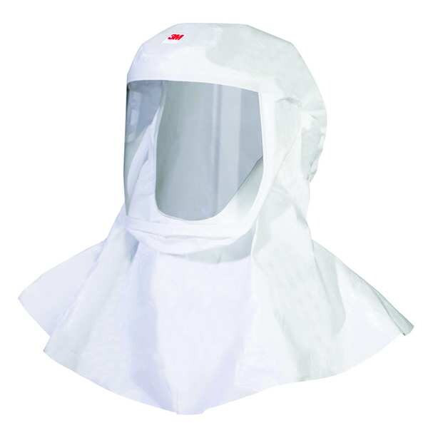 Versaflo Hood With Integrated Head Suspension, White, Size Medium/Large, PK5