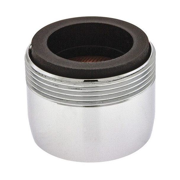 1.8 gpm Outlet, 15/16 in - 27, 55/64 in - 27 Thread Size, Chrome, Brass, 50 PK