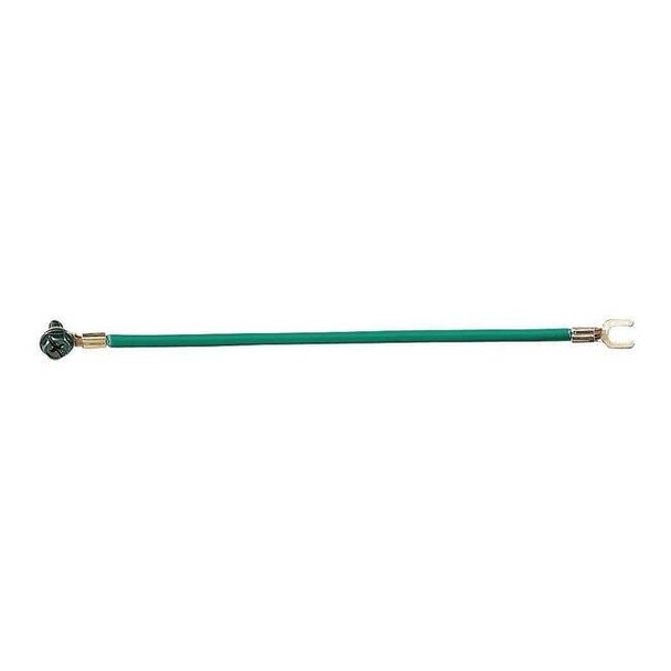 Ideal Grounding Tail,No 10 Fork,Green,Pk50 30-3385