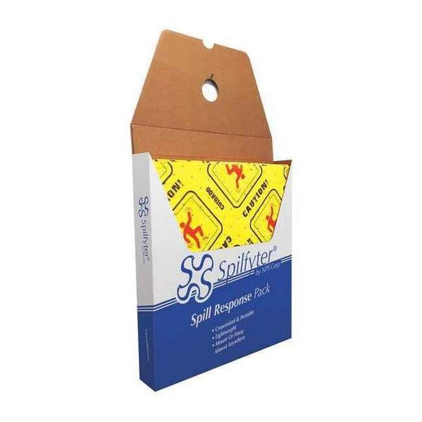 Spilfyter Sorbent Pad, 20 gal, 16 in x 18 in, Universal, Yellow, 25 PK HVU-700T