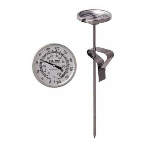 Tel-Tru Bimetal Thermom,2 In Dial,-10 to 110C LT225R-8/23100874