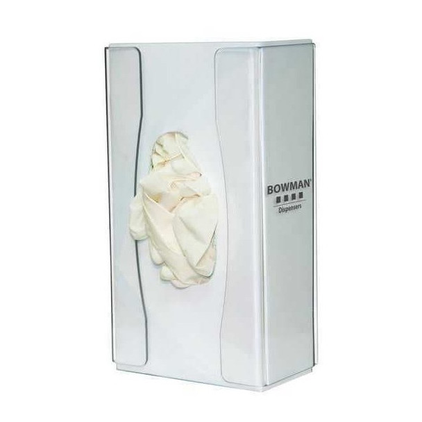 Glove Dispenser, PETG, Holds (1) Box ,Clear ,9-1/8 in H x 5-1/8 in W x 3 in D