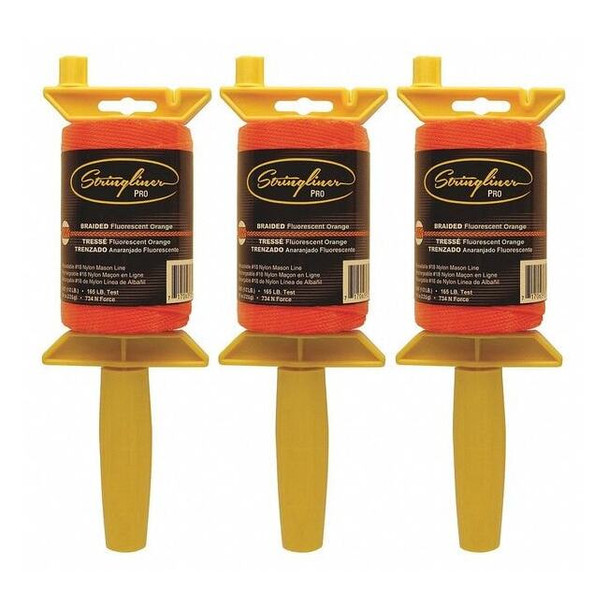 Stringliner Masons Line Reel,Braided,500 ft. L,PK3 25459