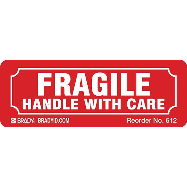 Brady Instructional Label,Care,PK500 612LS Brady Instructional Label,Care,PK500 612LS