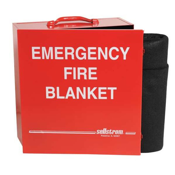 Sellstrom Fire Blanket,5 ft W,6 ft L,Gray S97456 Sellstrom Fire Blanket,5 ft W,6 ft L,Gray S97456