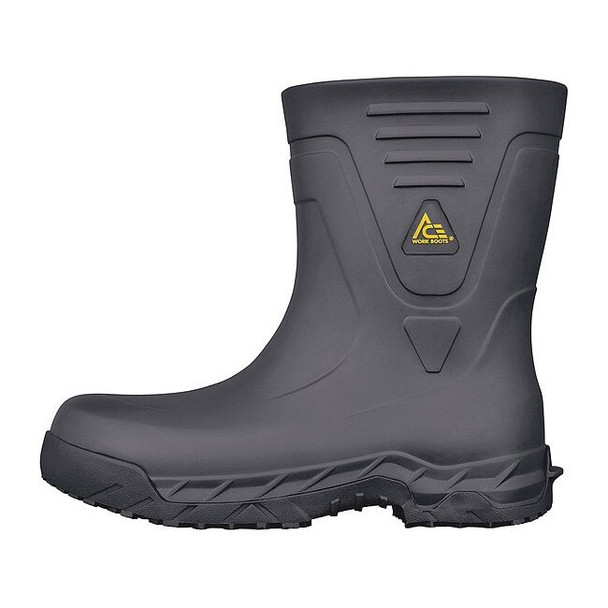 Ace Men's Bullfrog Pro II Rubber Boot, Composite Toe, Black, 8 885999105130