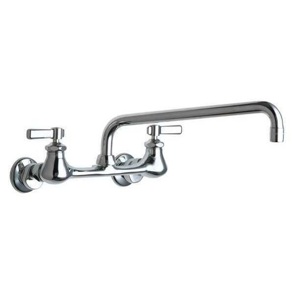 Low Arc Kitchen Faucet, Manual, 7-1/4" to 8-3/4" Mount, 2 Hole Commercial