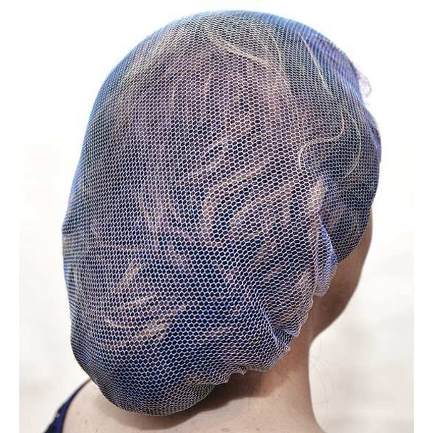Action Chemical Hairnet, Nylon, 21 in Dia., Blue, M, 1000 PK H21B