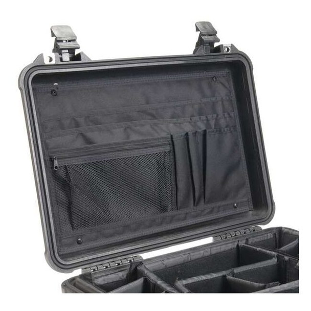 Pelican Black Ballistic Nylon Lid Organizer, 20 in W, 11" H 1509
