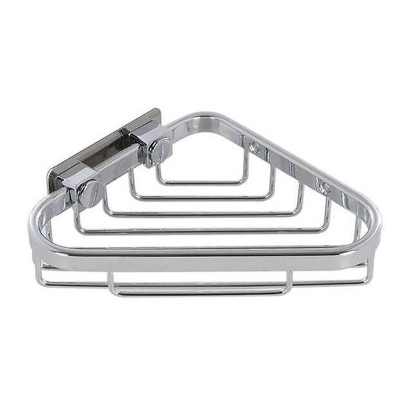 Wingits Corner Shower Basket,SS,Polished,7 in W WCBPS6