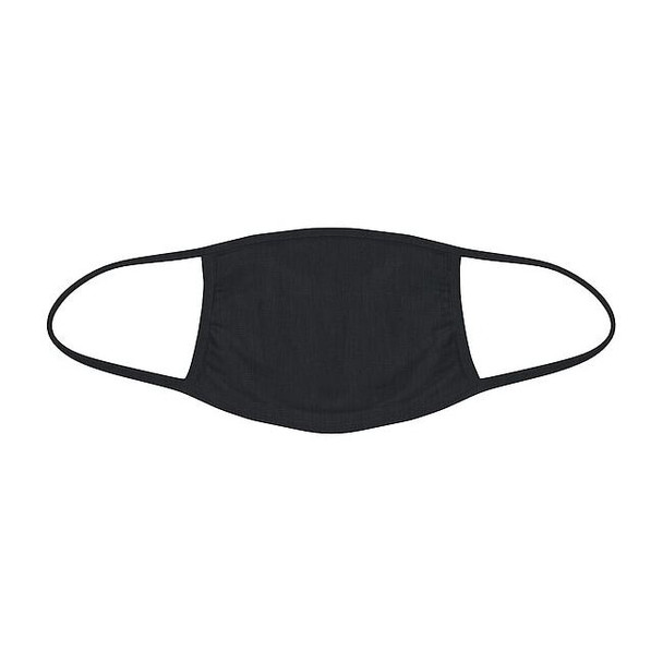 Reusable Face Mask, 3-Ply, None, Black, Universal, 10 PK