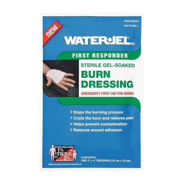 Waterjel Burn Dressing,Sterile,Blue,4" L,PK15 B0404-60.69.000