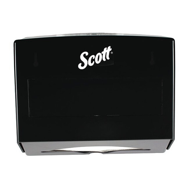 Scottfold Folded Towel Dispenser (09215), Black, 10.75" x 9.0" x 4.75" (Qty 1)