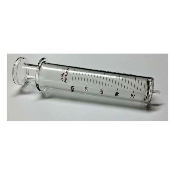Fortuna Reusable Glass Syringe,Glass Luer,100 mL 7.102-51