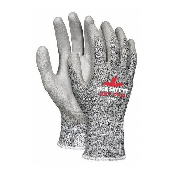 Coated Gloves, Cut Level A3 ,Dipped ,Polyurethane ,Smooth ,2XL 12 PK