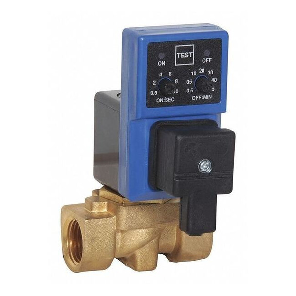 Intech Auto Drain Valve,115V,1/4",38 gpm TDV25-10