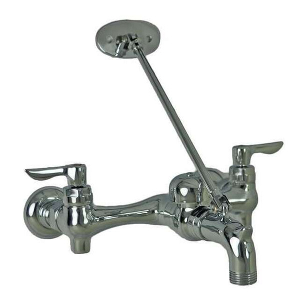 Straight Service Sink Faucet, 8" Mount, 2 Hole Commercial