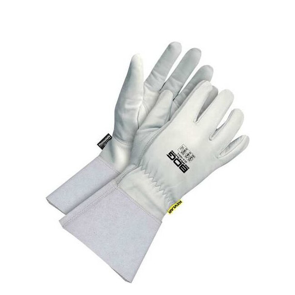Bdg Cut-Resistant Leather Gloves, Cut Level A4 ,Uncoated ,M 1 PR 20-9-1605-M