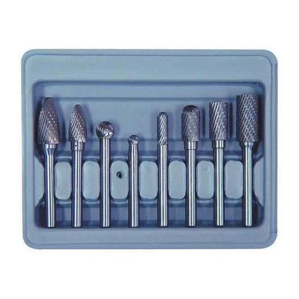 Astro Pneumatic Burr Set,Carbide Double Cut,8 pcs. 2181