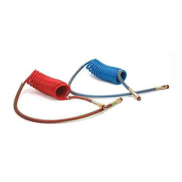 Velvac Air Brake Hose,15 ft.,Brass Ends 022001