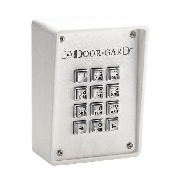 Linear AccessKeypadRuggd, 3-3/4inWx5-1/4inH, Gray 212R