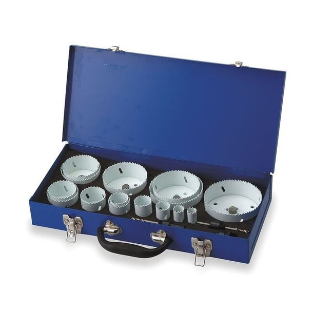 Westward Bi-Metal Hole Saw Kit,15 PC 29VX23