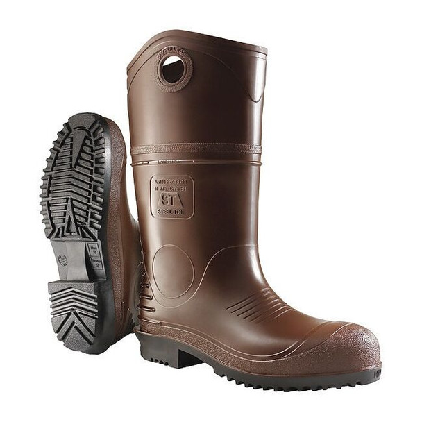 Dunlop Men's Durapro XCP Rubber Boot, Steel Toe, 11" Height, Brown, 8 8408633