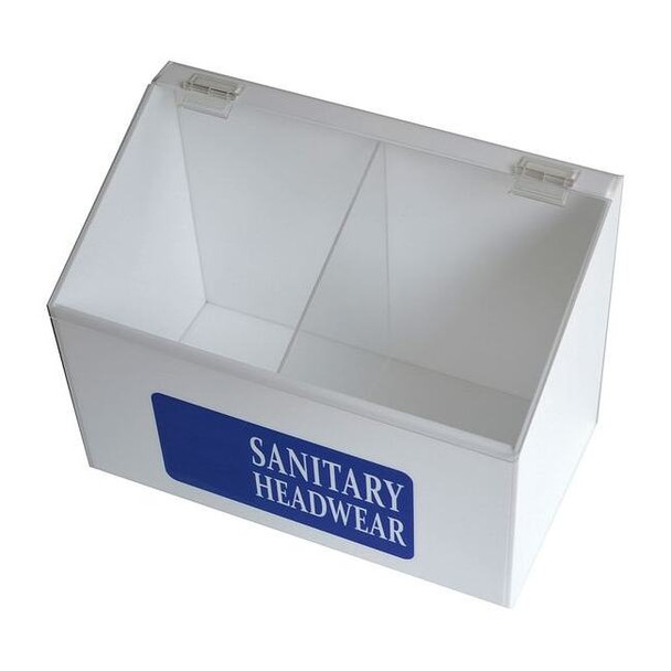 Condor Hairnet Dispenser,White/Blue,Acrylic 30ZE61