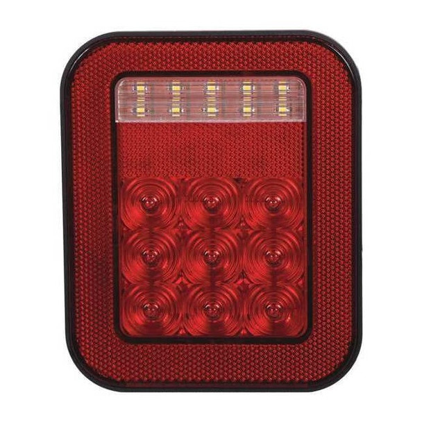 Maxxima Stop/Turn/Tail Light,Rectangular,Red M42221