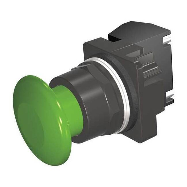Siemens Push Button Operator, 30 mm, 1NO, Green 52BM9W3K