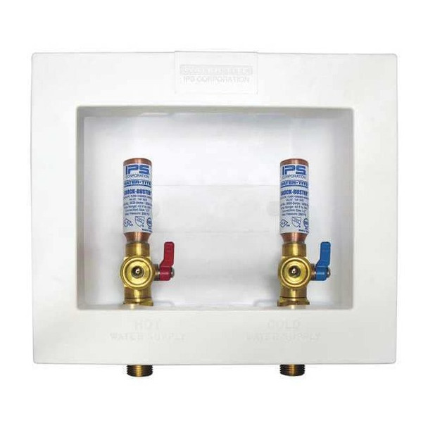 Water-Tite Washing Machine Outlet Box w/Hammer Arrester 1/2" PEX 85716