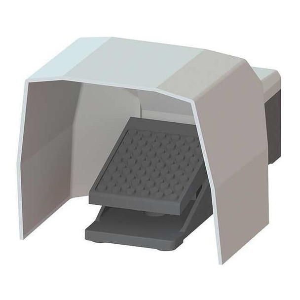 Siemens FootSwtch,Blk,Gry,Alum,2NO/2NC,Momentry 3SE29031AA20
