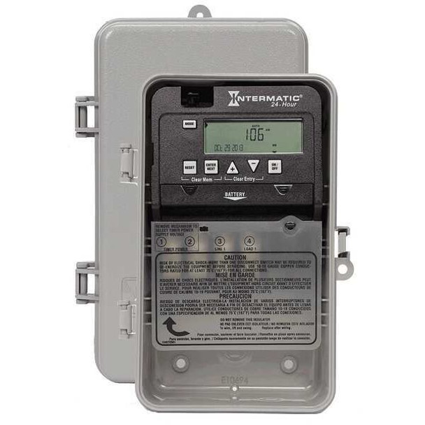 Intermatic Electronic Timer, Beige, Plastic EP100C