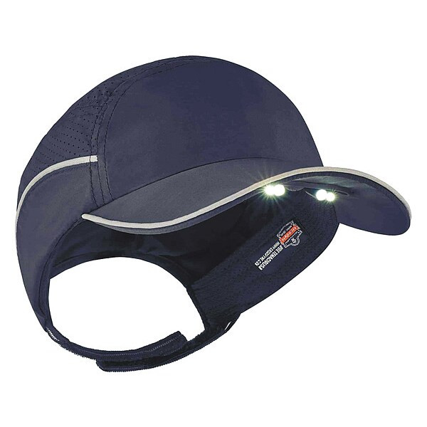 Bump Cap, Long Brim Baseball, Polyethylene, Hook-and-Loop Suspension