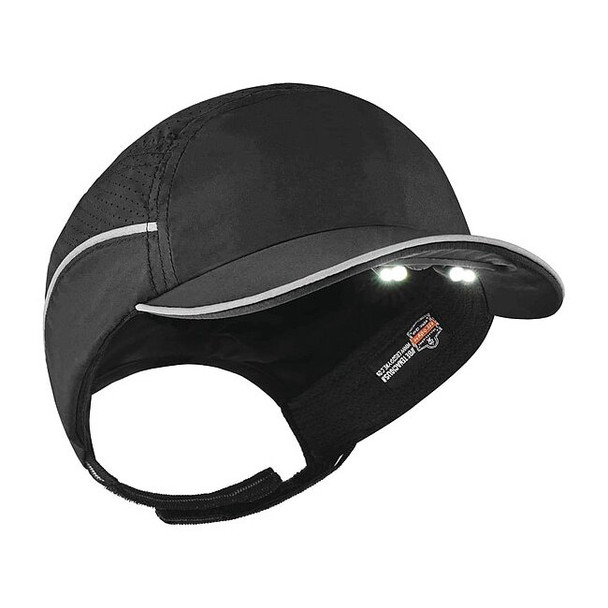 Bump Cap, Short Brim Baseball, Polyethylene, Hook-and-Loop Suspension