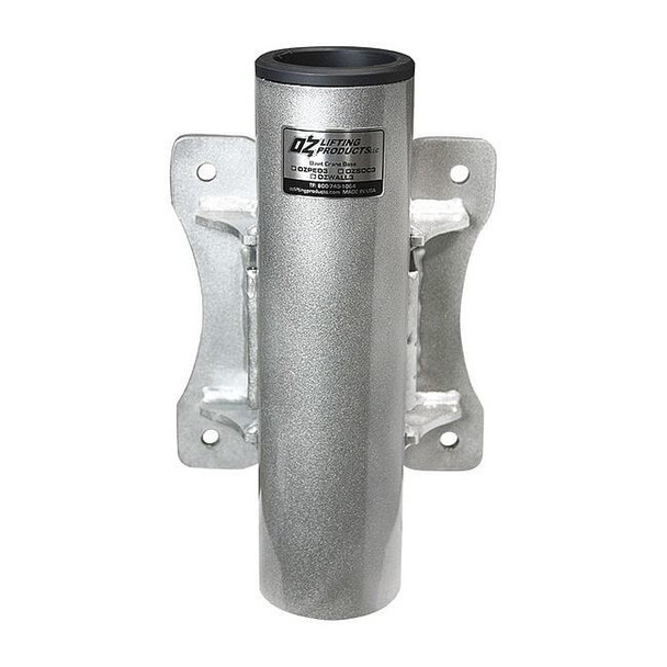 Oz Lifting Products Mounting Base, 500 lb Capacity, Silver OZWALL3