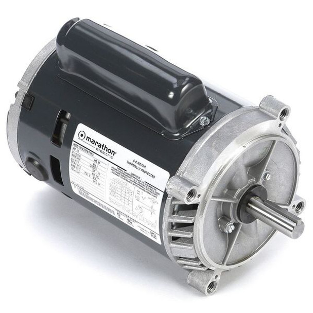 Leeson Jet Pump Motor, Capacitor-Start, 1/3hp 5KC37FN71X