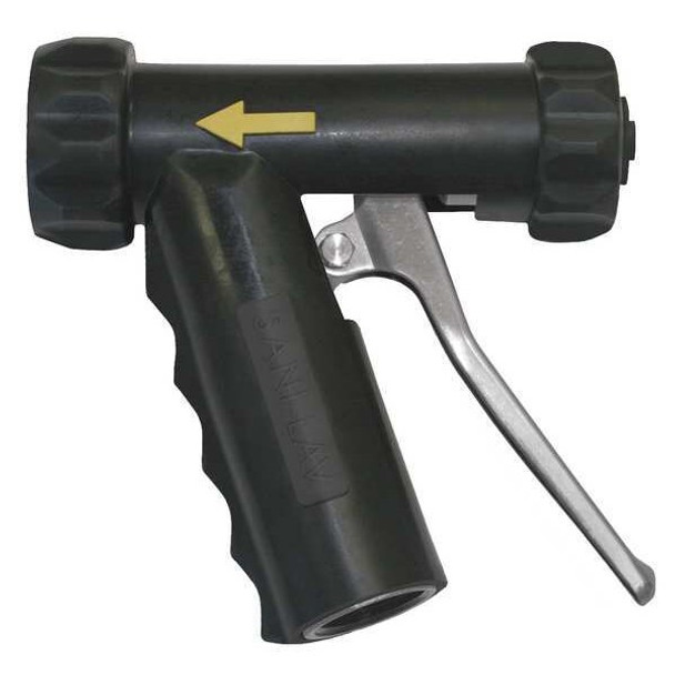 Sani-Lav Pistol Grip Spray Nozzle, 3/4" Female, 150 psi, 7 gpm, Black N1SSB