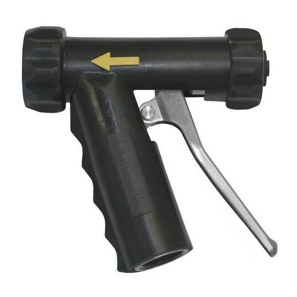 Sani-Lav Pistol Grip Spray Nozzle, 3/4" Female, 150 psi, 7 gpm, Black N1SSB