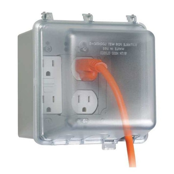 Taymac 2 -Gang Vertical Weatherproof Cover, ,Polycarbonate MM7440C