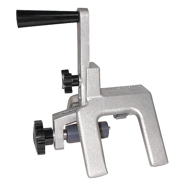 Wheeler-Rex Plastic Beveler,1-1/2 to 12 in Cap,Alum 9015