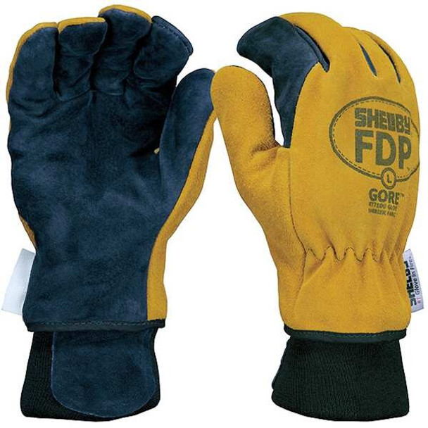Shelby Firefighters Gloves,M,Pigskin Lthr,PR 5225 M