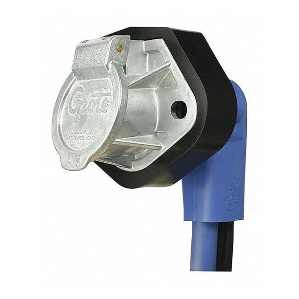 Grote Round Connector Socket,24" L,Blue Color 87210