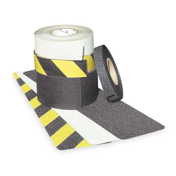 Anti-Slip Tape Oxide Medium Grit 46 Grit Size, Black, 18" W x 15 ft. L