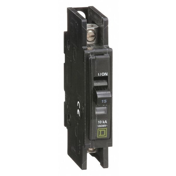 Square D Circuit Breaker,15A,120/240V,1P QOU115 Square D Circuit Breaker,15A,120/240V,1P QOU115