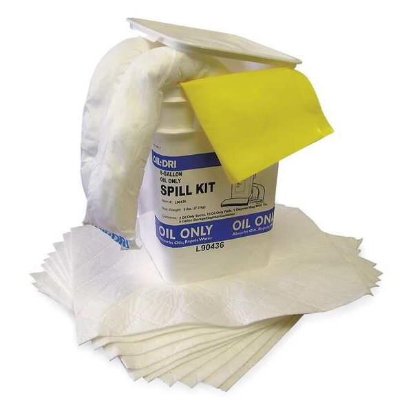 Oil-Dri Sorbents, Universal, White, Polyethylene L90436