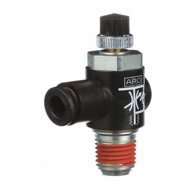 Aro Cylder Port Flow Control, 1/4, MNPT xTube 119310-250